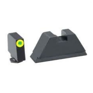 Green Tritium LimeGreenLumi Outline .350/Flatblack .429 for Glck TallSupp