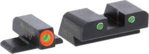 Green Tritium Round Outline Orange/White for Sig #8 Height
