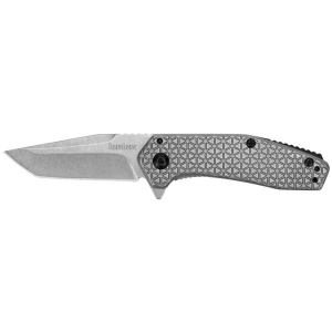 Kershaw Cathode Folding Knife 2-1/4" American Tanto Blade Silver