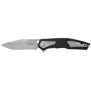Kershaw Tremolo Spring Assisted Folding Knife 3-1/8" Clip Point Blade Black