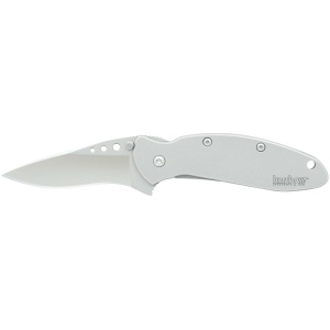 Kershaw Ken Onion Scallion Folding Knife 2-2/5" Drop Point Blade Silver