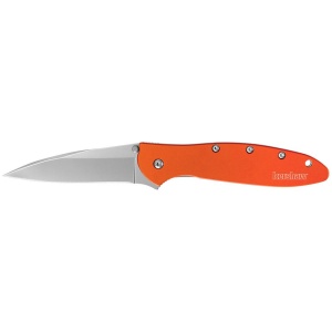 Kershaw Leek Folding Knife 3" Drop Point Blade Orange