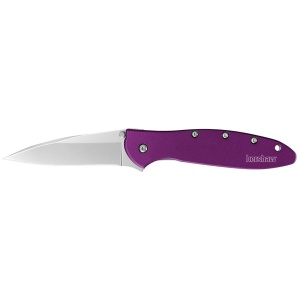 Kershaw Leek Folding Knife 3" Drop Point Blade Purple