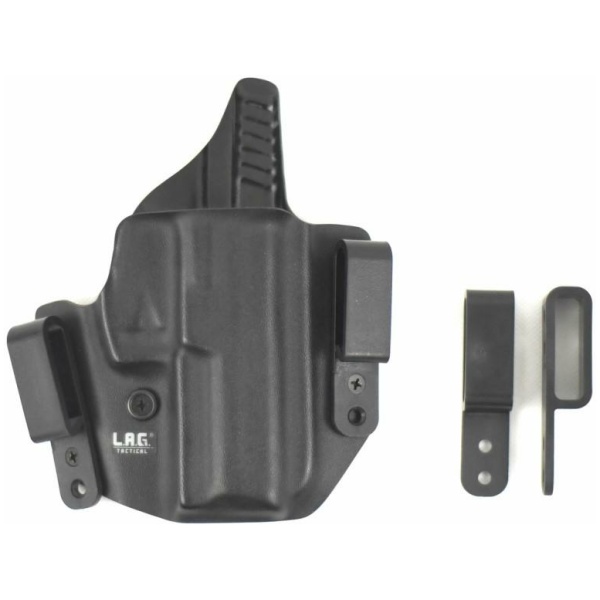 L.A.G. Tactical Defender Holster 1911 5" (W/Rail) Black RH