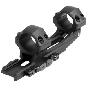 Leapers 1-Piece  UTG ACCU-SYNC QR Cantilever Mount 1" Medium w 50mm Offset - Matte Black