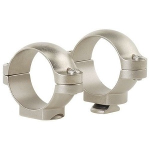 Leupold 2-Piece STD Windage Adjustable Steel Rings 1" Low Silver