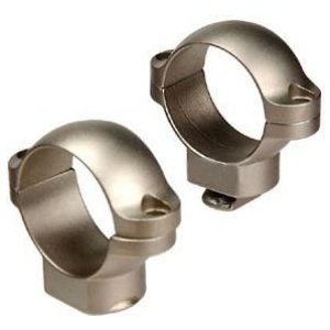 Leupold 2-Piece STD Windage Adjustable Steel Rings 1" Medium Silver