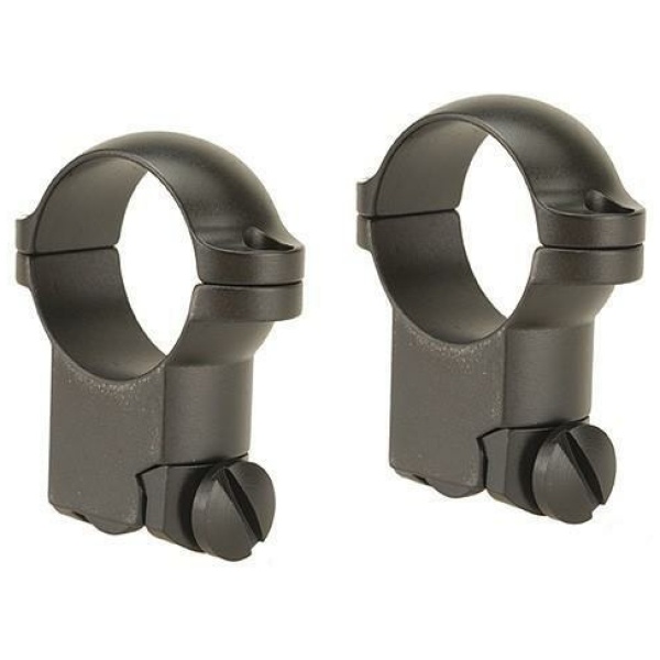 Leupold 2-Piece Solid Steel Ringmounts - Ruger M77 1" Super High Matte Black