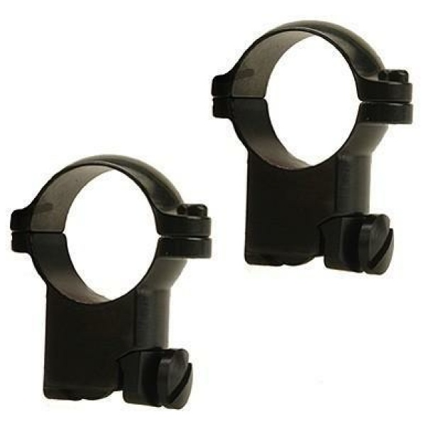 Leupold 2-Piece Solid Steel Ringmounts - Ruger M77 1" Super High Matte Black