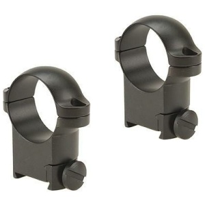 Leupold 2-Piece Solid Steel Ringmounts - Sako 1" High Matte Black