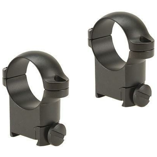 Leupold 2-Piece Solid Steel Ringmounts - Sako 1" High Matte Black
