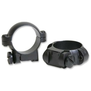 Leupold 2-Piece Solid Steel Ringmounts - Ruger No. 1 & 77/22 1" Low Matte Black