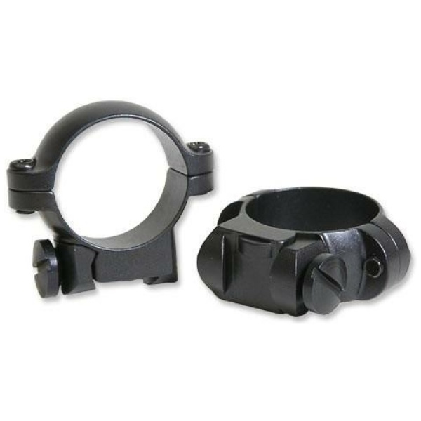 Leupold 2-Piece Solid Steel Ringmounts - Ruger No. 1 & 77/22 1" Low Matte Black