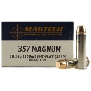MagTech Handgun Ammunition .357 Mag 158 gr FMJ 1235 fps 50/ct