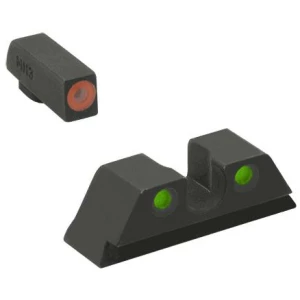 Meprolight ML41230 Hyper-Bright Orange Ring Front/Green Rear Sights for Kimber 1911 Suppressed Models