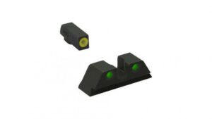 Meprolight ML41231 Hyper-Bright Yellow Ring Front/Green Rear Sights for Kimber DASA Revolvers