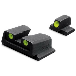 Meprolight Smith & Wesson Tru-Dot Night Sight Set - TD M&P Full Size Compact. 9mm .40 Fixed Set Green