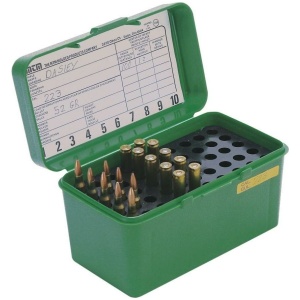 MTM Deluex H-50 Series Rifle Ammo Box Green