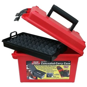 MTM Conceal Carry Handgun Case Red