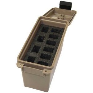 MTM Tactical Magazine Can for Double Stacked Handgun Magazines Dark Earth