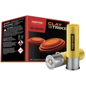 Norma CLAYSTRIKE Shotshells 20ga 2-3/4" 7/8oz 1250 fps #8 25/ct
