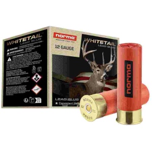 Norma WHITETAIL Shotshells 12ga 2-3/4" 1oz 1600 fps Slug 25/ct