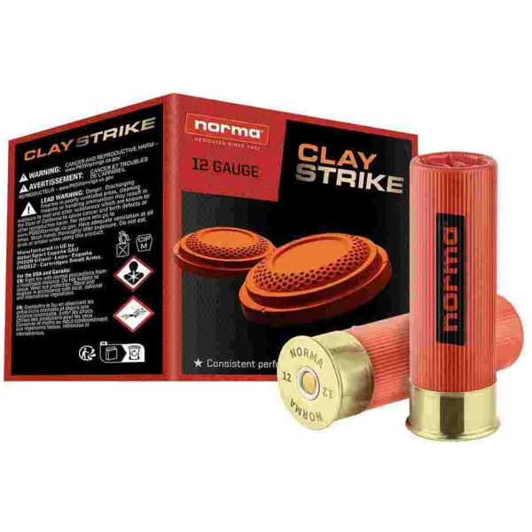 Norma CLAYSTRIKE Shotshells 12ga 2-3/4" 1oz 1250 fps #8 25/ct
