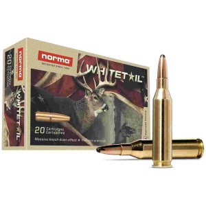 Norma WhiteTail Rifle Ammunition .243 Win 100gr PSP 2953 fps 20/ct