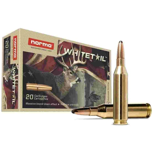 Norma WhiteTail Rifle Ammunition .243 Win 100gr PSP 2953 fps 20/ct