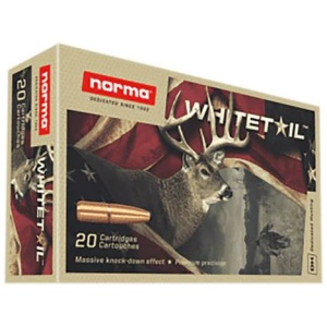 Norma WhiteTail Rifle Ammunition 7mm Rem Mag 150gr PSP 3018 fps 20/ct