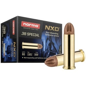 Norma NXD Handgun Ammunition .38 Spl 80gr NXD 20/ct