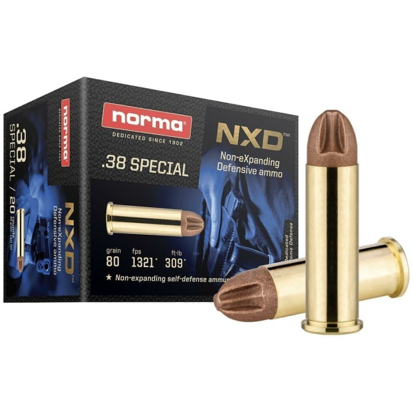 Norma NXD Handgun Ammunition .38 Spl 80gr NXD 20/ct