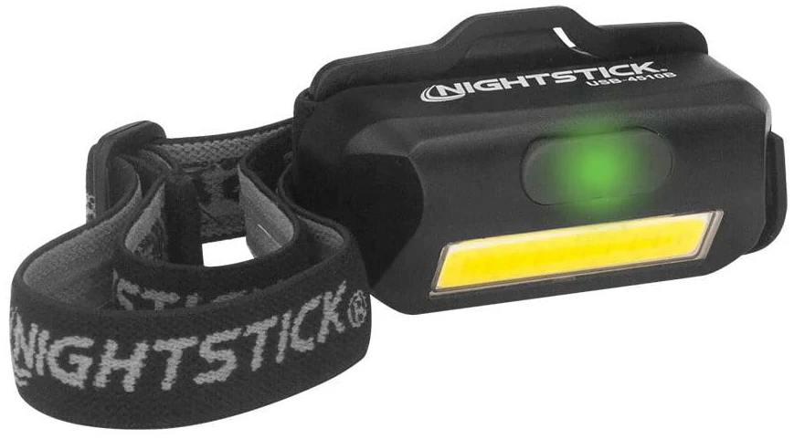 Nightstick Multi-Flood USB Headlamp 250 Lumens Black with Brim Clip