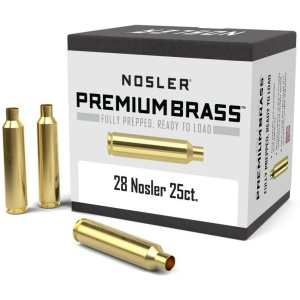 Nosler Unprimed Brass Rifle Cartridge Cases .28 Nosler 25/Box