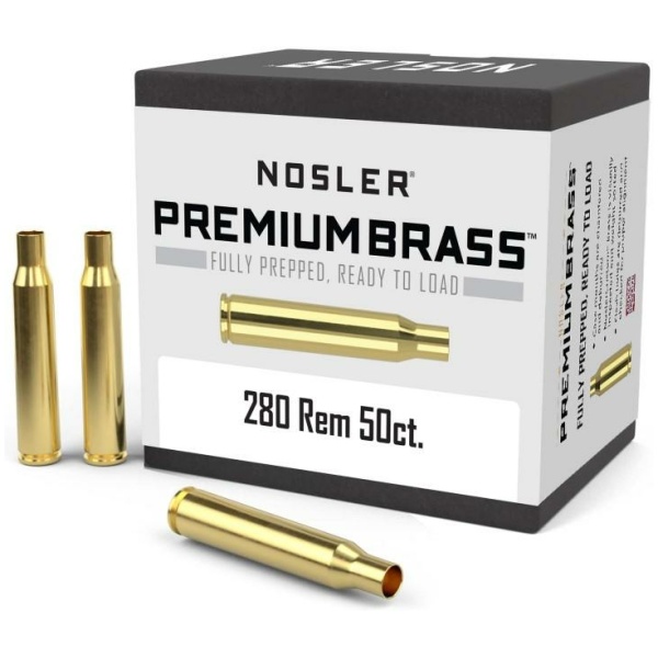Nosler Unprimed Brass Rifle Cartridge Cases 50/ct .280 Rem