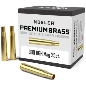 Nosler Unprimed Brass Rifle Cartridge Cases 25/ct .300 H&H