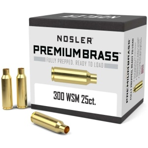 Nosler Unprimed Brass Rifle Cartridge Cases 25/ct .300 WSM