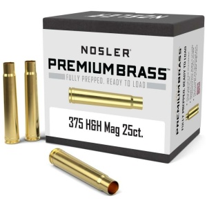 Nosler Unprimed Brass Rifle Cartridge Cases .375 H&H 25/ct