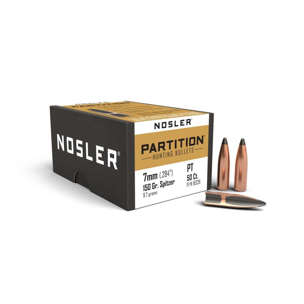 Nosler Partition Bullets 7mm .284" 150 gr SPT 50/ct
