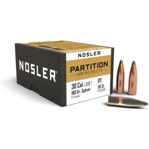 Nosler Partition Bullets .308 cal .308" 180 gr SPT  50/ct