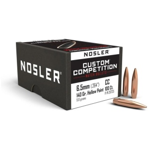 Nosler Custom Competition Bullets 6.5mm .264" 140 gr HPBT 100/ct