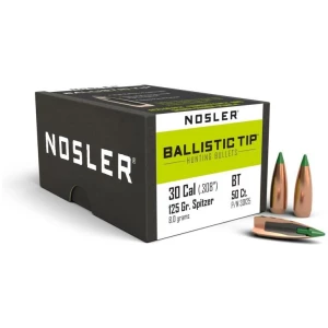 Nosler Ballistic Tip Hunting Bullets .30 cal .308" 125 gr SBT-BTIP 50/ct