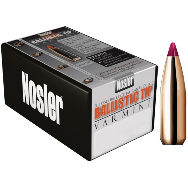 Nosler Ballistic Tip Varmint Bullets .22 cal .224" 60 gr SBT-SB 100/ct