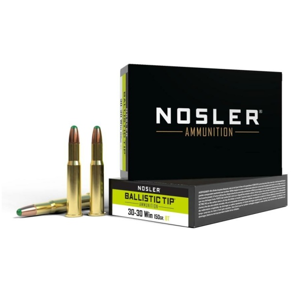 Nosler Ballistic Tip Hunting Rifle Ammunition 30-30 Win 150gr PT 2390 fps 20/ct