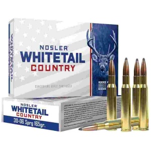 Nosler Whitetail Country Rifle Ammunition .30-06 Sprg 165gr SP 2900 fps 20/ct