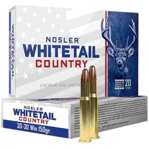 Nosler Whitetail Country Rifle Ammunition 30-30 Win 150gr SP 2390 fps 20/ct