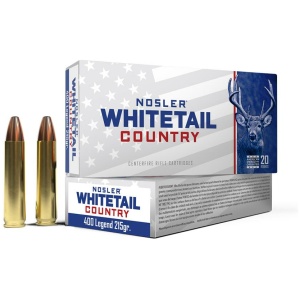 Nosler Whitetail Country Rifle Ammunition 400 Legend 215gr JSP 20/ct