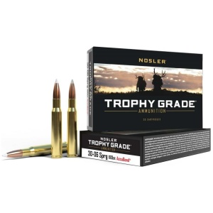 Nosler Trophy Grade Rifle Ammunition .30-06 Sprg 180 gr AB 2750 fps 20/ct