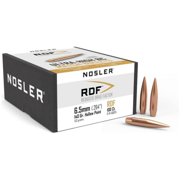Nosler RDF Match Rifle Bullets 6.5mm .264" 140 gr HPBT 100/ct