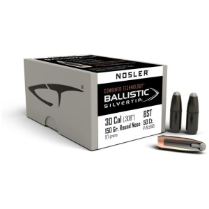 Nosler Ballistic SilverTip Hunting Rifle Bullets .30 cal .308" 150 gr RN-SBT-BSTIP 50/ct